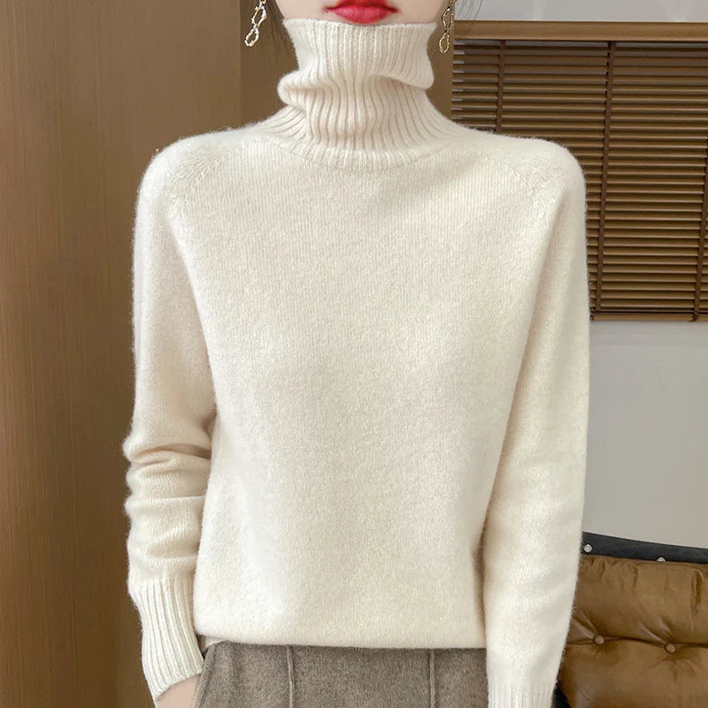 Roselyn London | Cashmere Ribbed Turtleneck