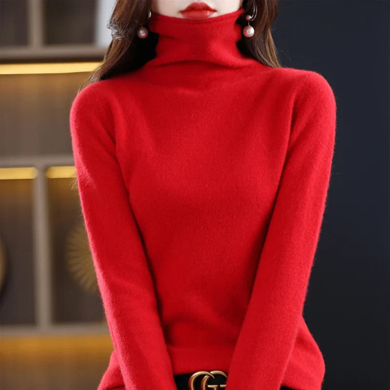 Evelyne London | Cashmere Roll Neck Sweater