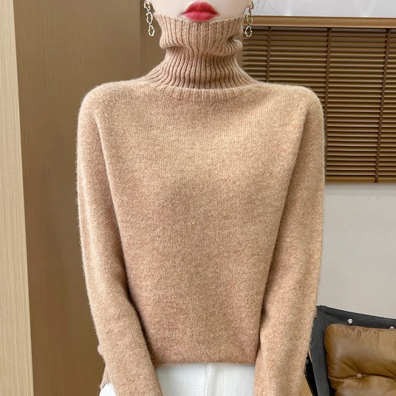 Roselyn London | Cashmere Ribbed Turtleneck