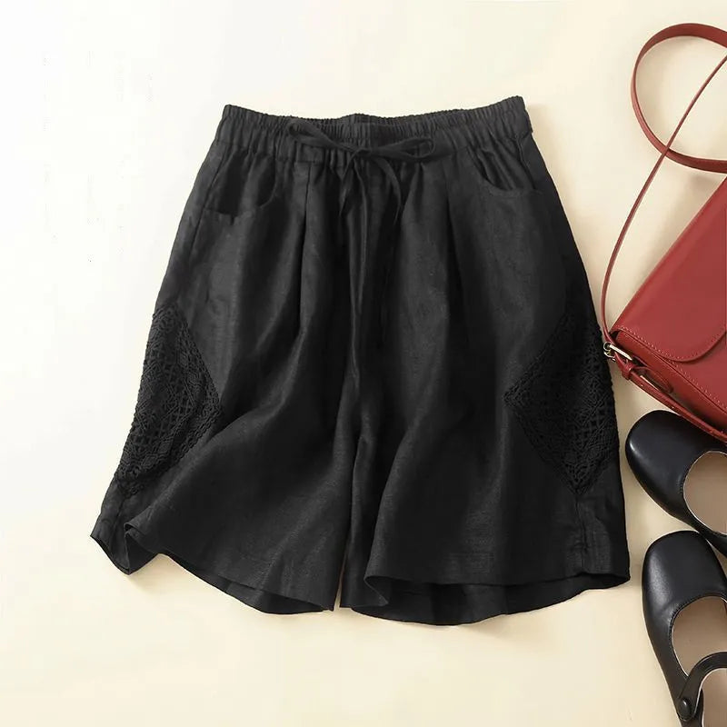 SOFIA CARLOTTA LINEN BERMUDA