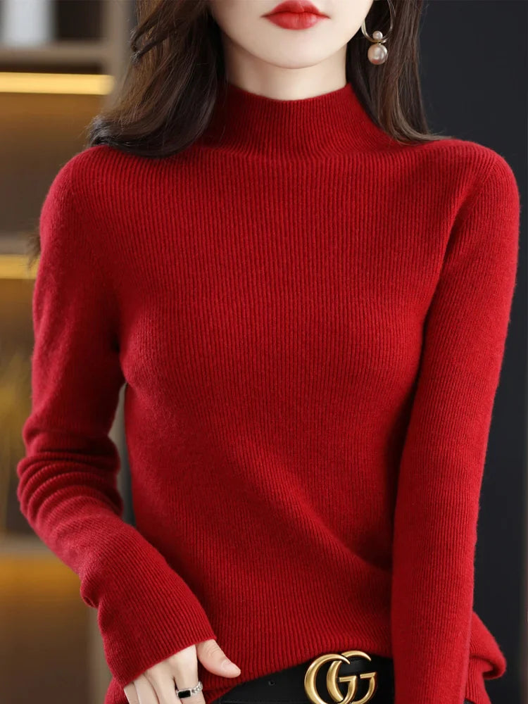 Amelie London | Classic Cashmere Rib Knit Jumper