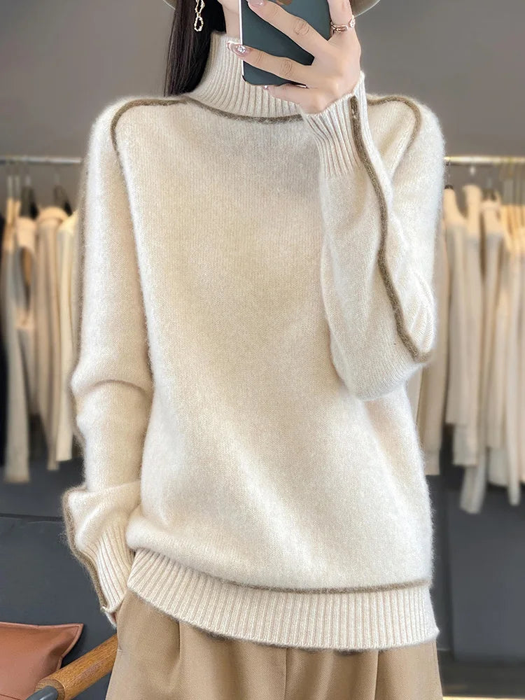 Florence | Luxury Merino High Neck Knit