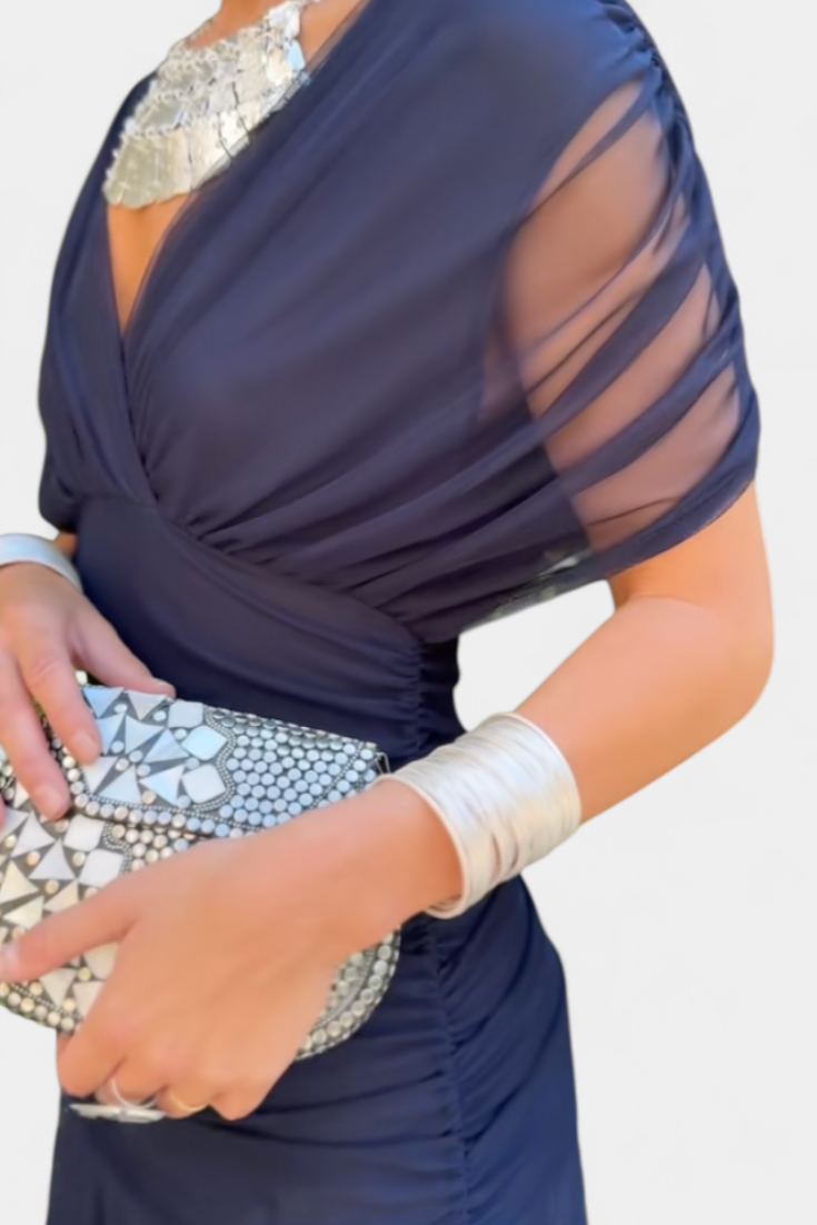 Alondra™ Long Floral Dress with V-Neck