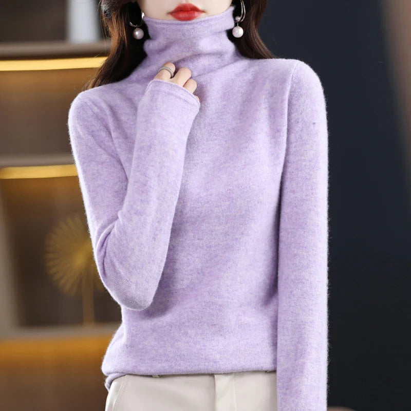 Evelyne London | Cashmere Roll Neck Sweater