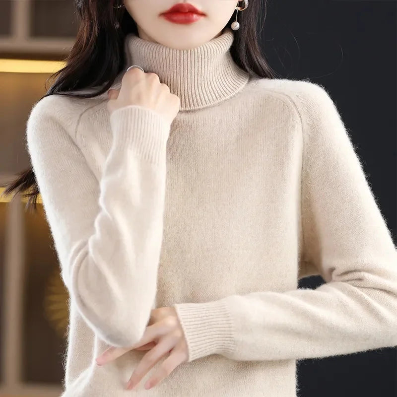 Isla London | Elegant Cashmere Turtleneck Pullover