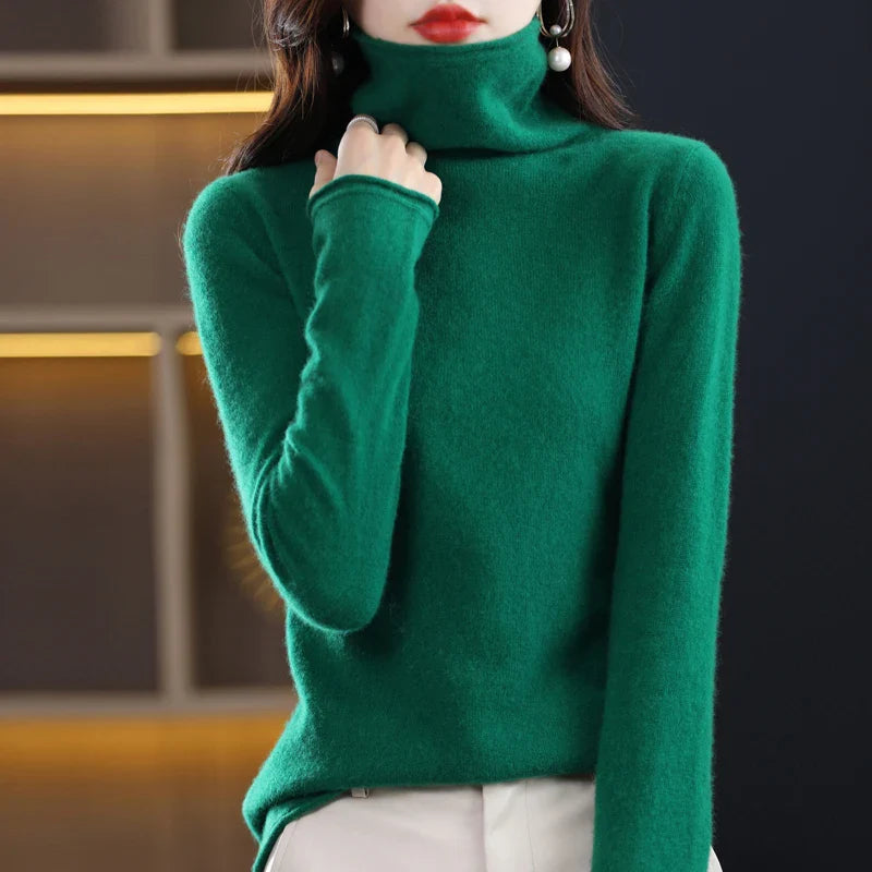 Evelyne London | Cashmere Roll Neck Sweater