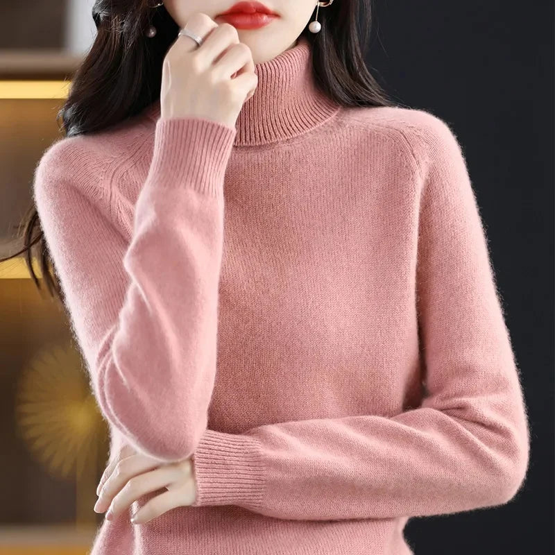 Isla London | Elegant Cashmere Turtleneck Pullover