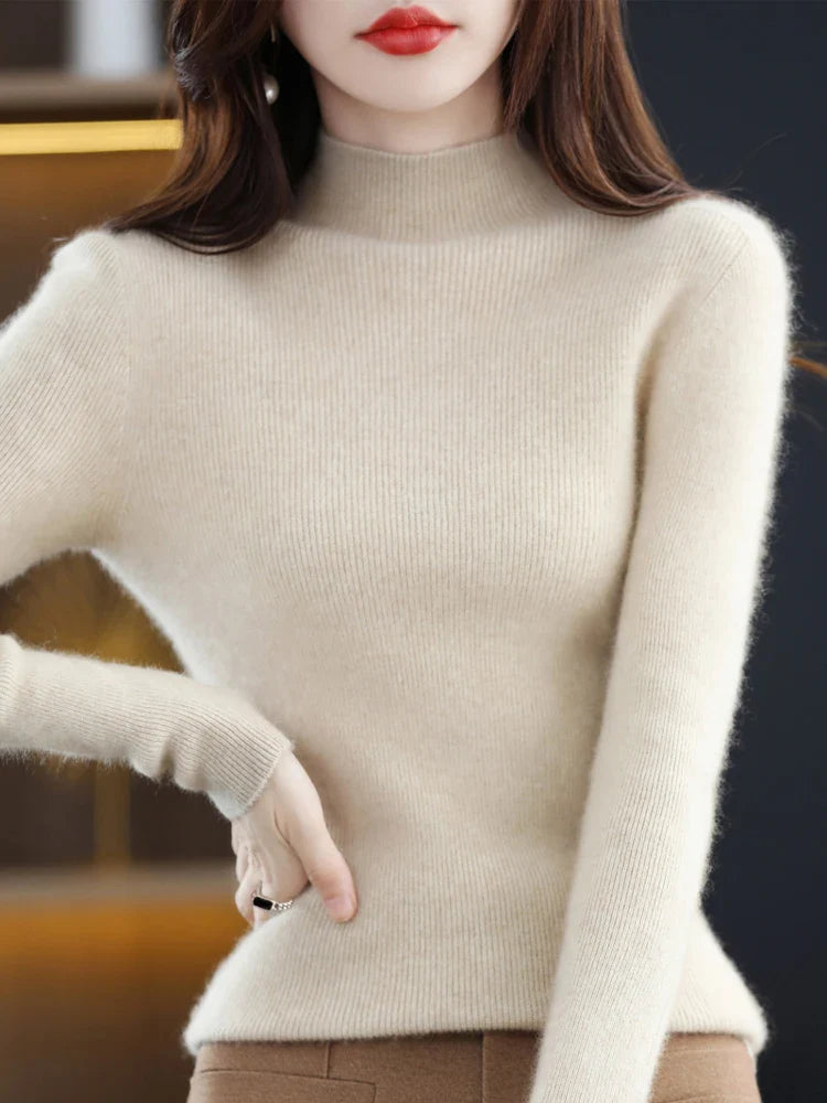 Amelie London | Classic Cashmere Rib Knit Jumper