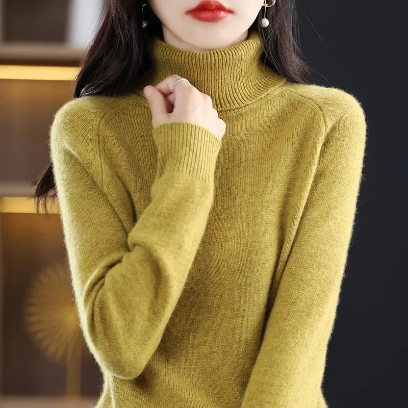 Isla London | Elegant Cashmere Turtleneck Pullover