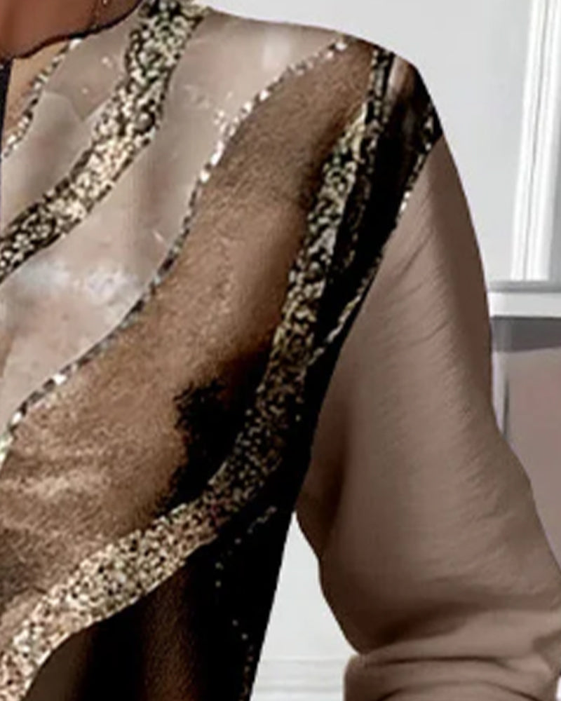 Josephine | Half-Zip Sweatshirt With Vintage Print