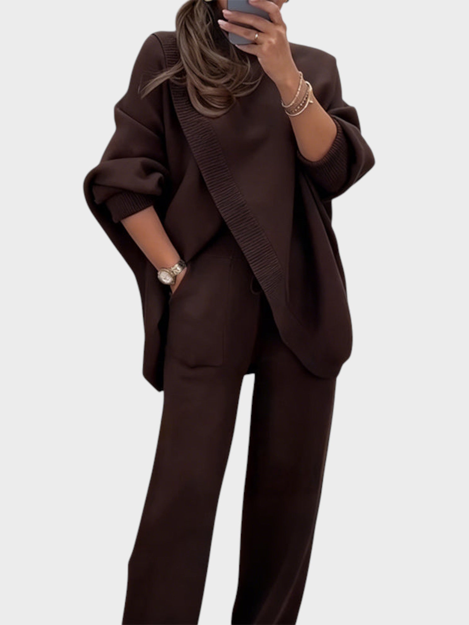Linda I Women's Oversized Sweater & Pants Set
