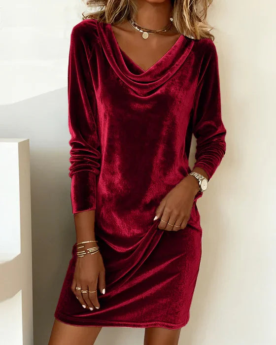 Lunori™ | Frosina Velvet Dress