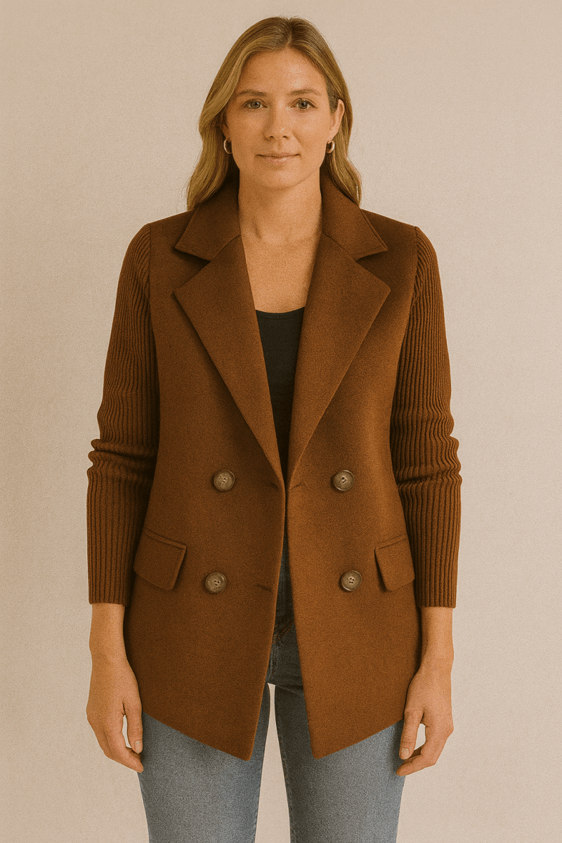 AMA | Blazer with Knit Sleeves