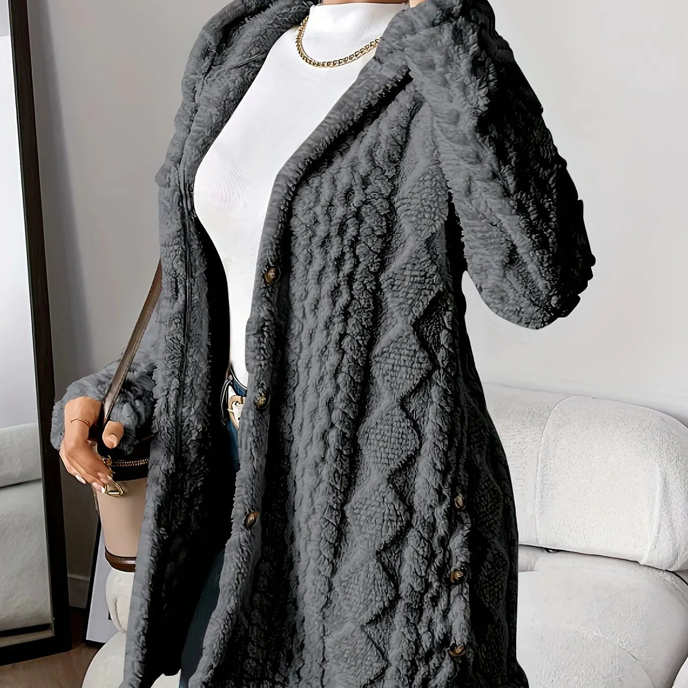 Aria – Cozy Argyle Knit Coat
