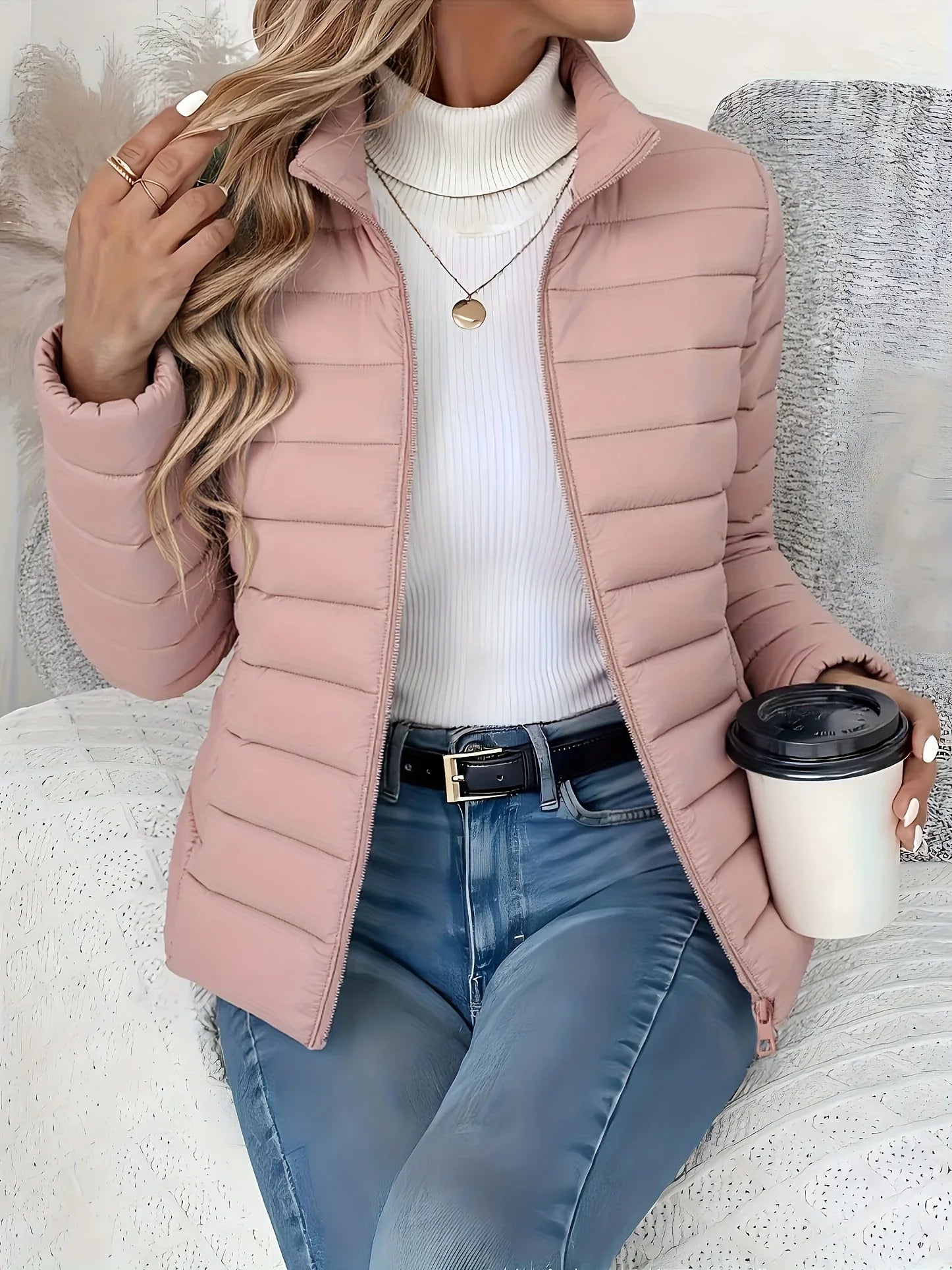 Nalia – Quilted High-Neck Jacket